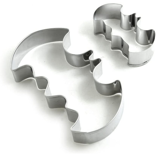 BronaGrand Cookie Cutters Set Stainless Steel Mold (Set of 2), Silver