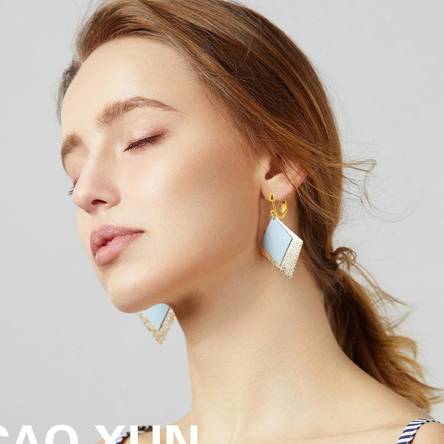 24pcs Golden Clip-on Earring Findings Components Brass Screw Back Ear Wire Earring Converters with Easy Open Loop and 24pcs Soft Earring Cushions Pads for Non Pierced Ears