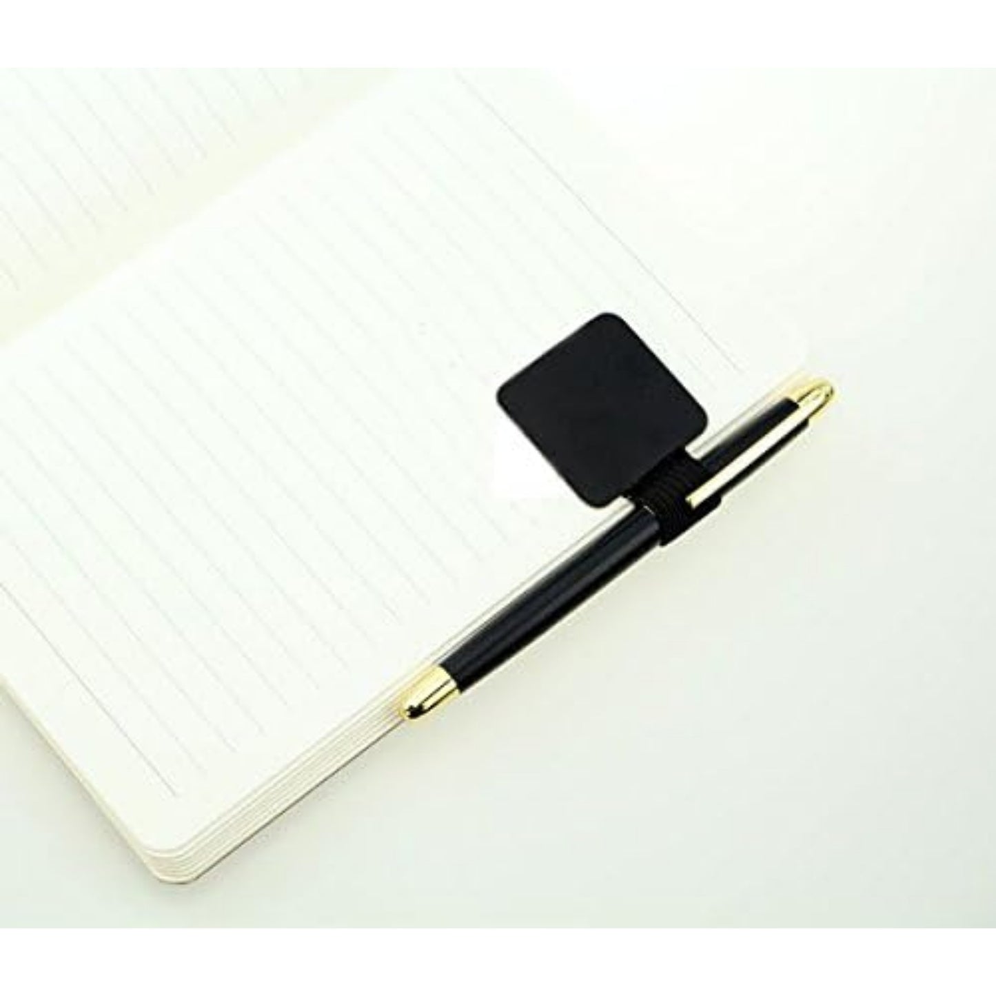 5pcs Self-adhesive Leather Pen Holder with Elastic Loop for Notebooks, Journals,Calendars and Planners (Black)