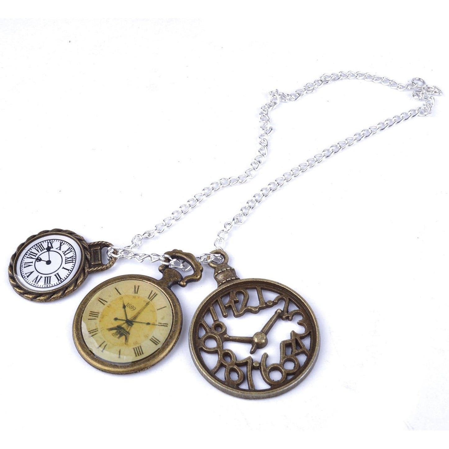 20pcs Mixed Antiqued Bronze Charms Clock Face Charm Pendant, DIY Crafts, Gears, Jewelry Making, Steampunk Pendants
