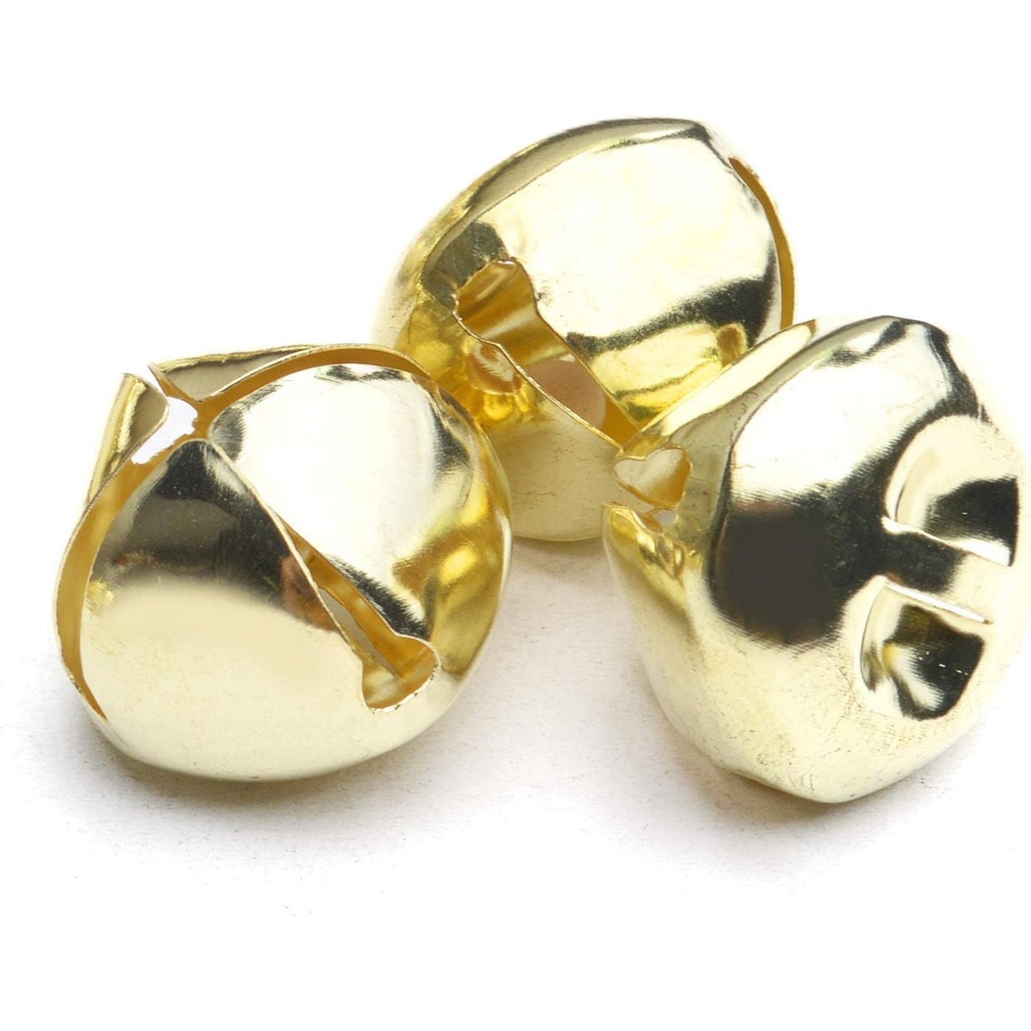50pcs Jingle Bells, 1 Inch Craft Bells Bulk DIY Bells for Christmas Festival Decoration Home Decoration,Gold