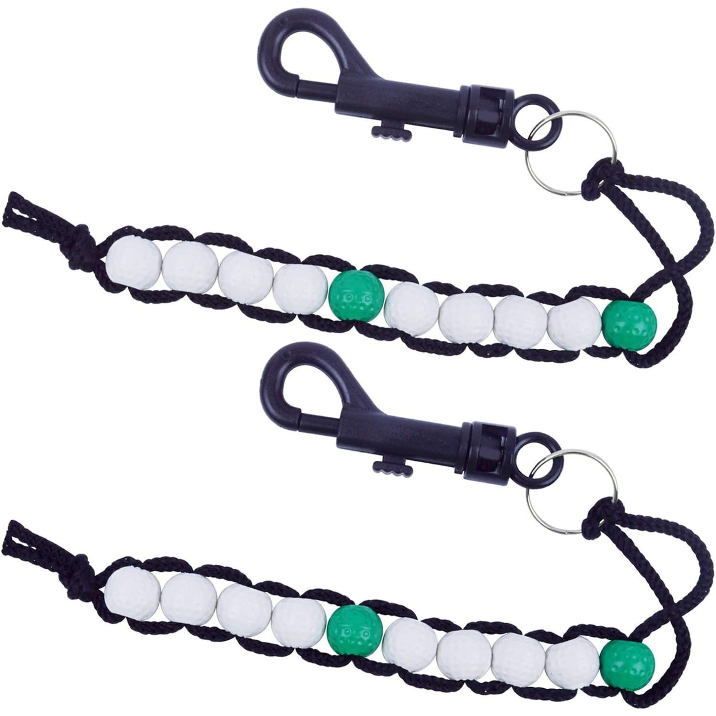 Bonayuanda 2pcs Golf Deluxe Beads Count Stroke Score Counter
