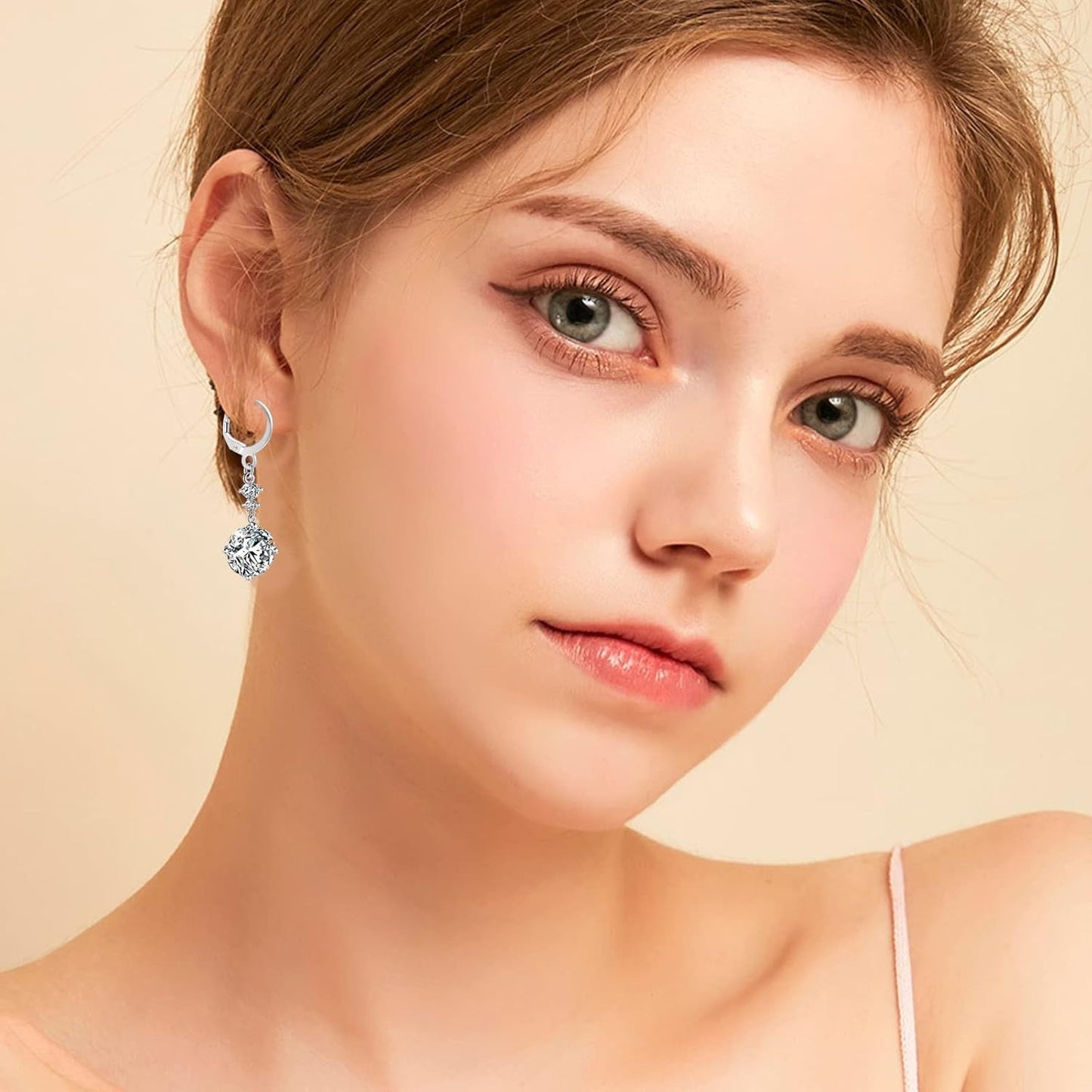 60pcs Stainless Steel French Ear Wire Fish Hooks Hypoallergenic Round Leverback Earring Hooks Findings and 100pcs Jump Rings for DIY Dangle Earring Jewelry Making, Silver