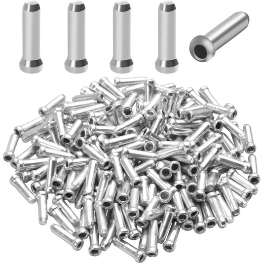 Alloy Road Mountain Bicycle Bike Shift Brake Cable Tips Caps End Tips Crimp Silver Pack of 200 (2mm)