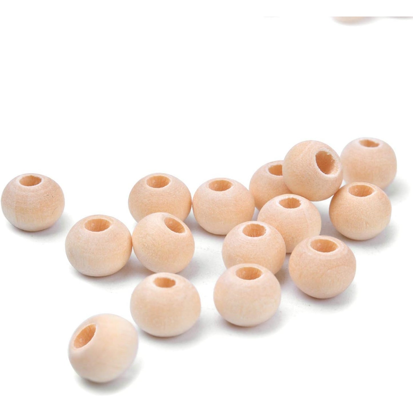 200pcs 6mm Natural Color Round Ball Wood Spacer Beads Jewelry Findings Charms