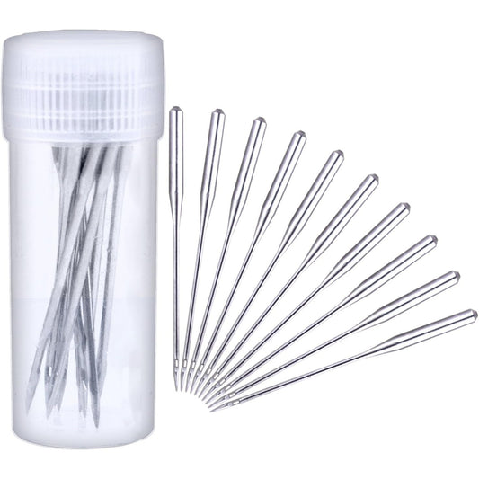 50 Pieces Sewing Needles Home Sewing Machine Needles, Size 9, 11, 14, 16, 18, with 5 Needle Bottles, 10 Pieces Per Size
