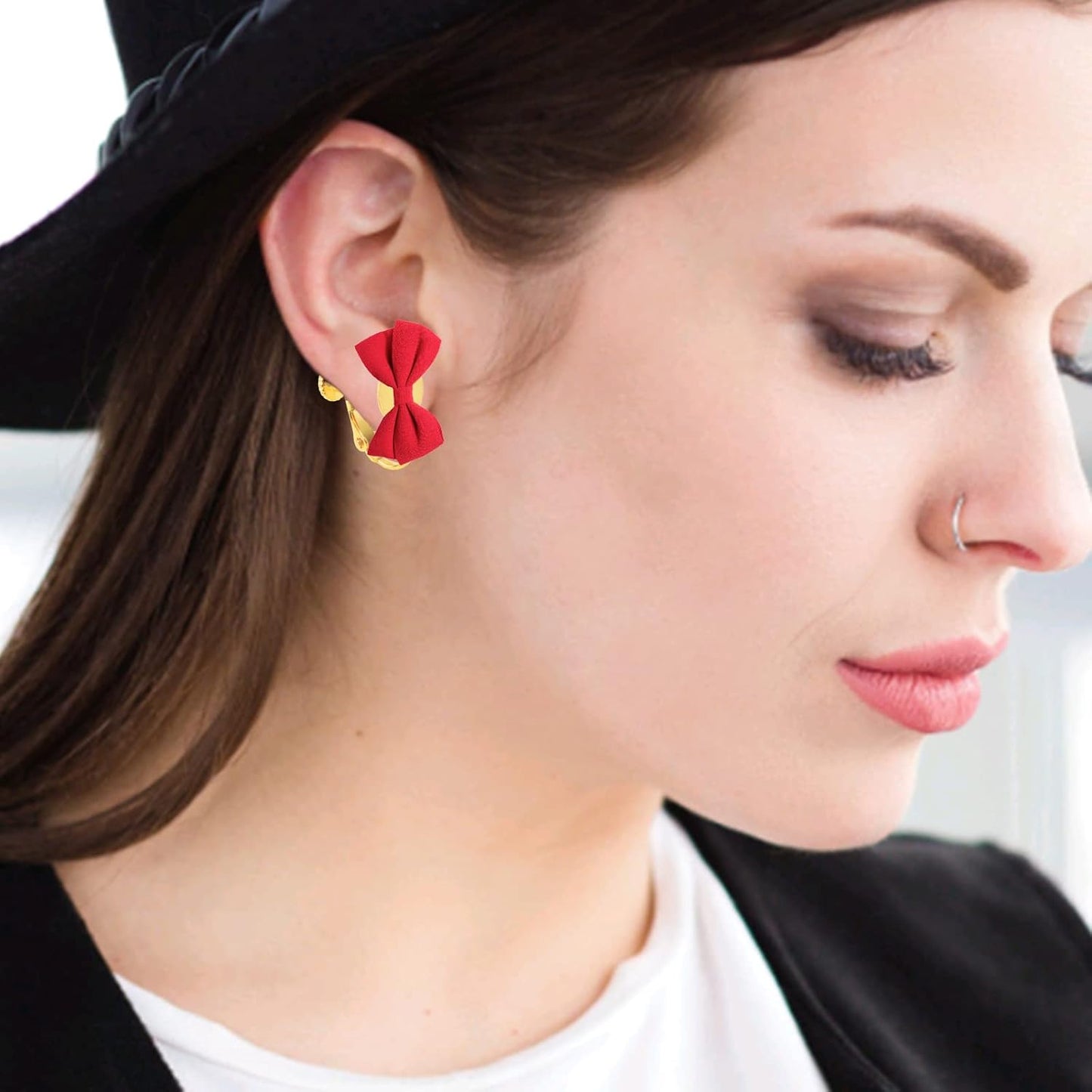 20pcs Stainless Steel Screw Clip-on Earring Converters Components Hypoallergenic Flat Round Earring Bezel Tray Clips for Non-Pierced Ears DIY Earrings Making, 2 Colors