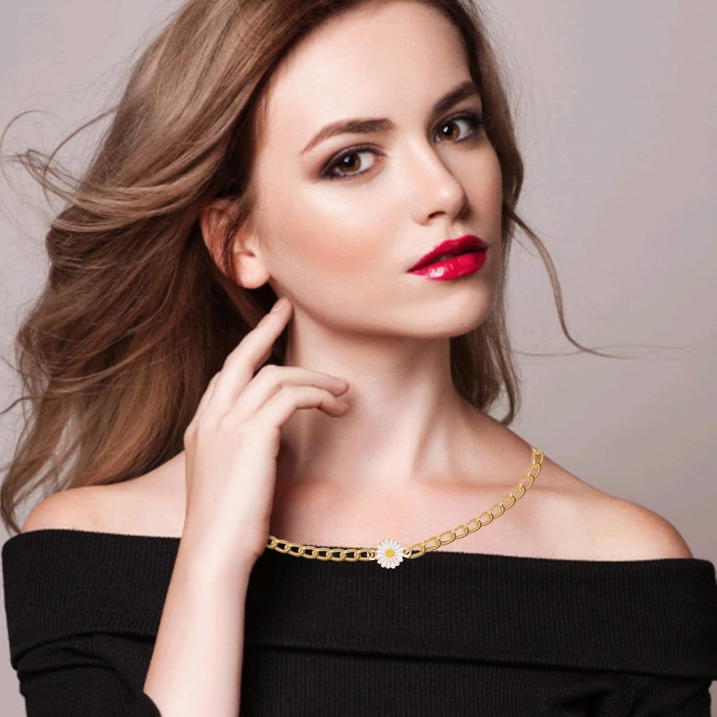 30 Pieces Alloy Enamel Sunflower Shaped Charms Connectors Lovely Daisy Flower Double Loops Links Pendants for DIY Necklace Bracelet Earrings Jewelry Making, 6 Colors