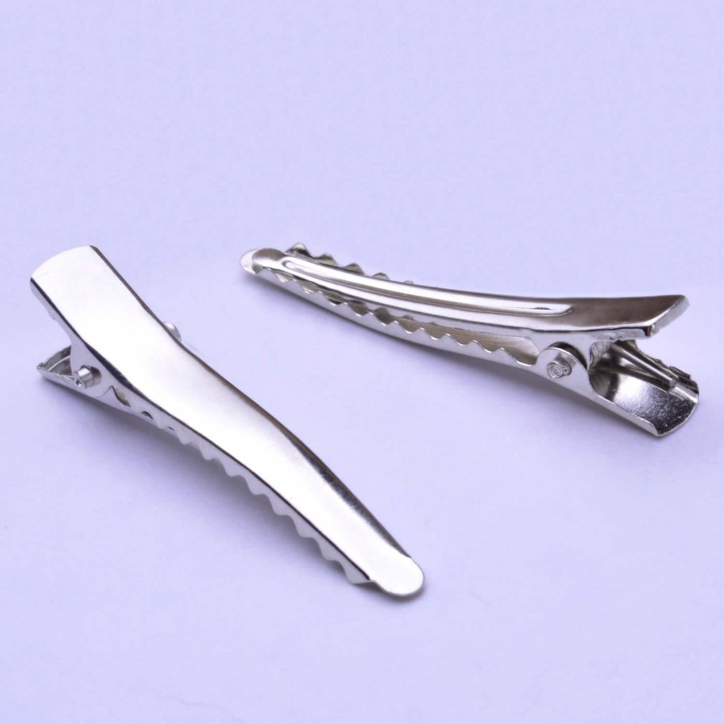 BronaGrand 100 Pieces 45 mm Metal Alligator Hair Clips Pins with Teeth