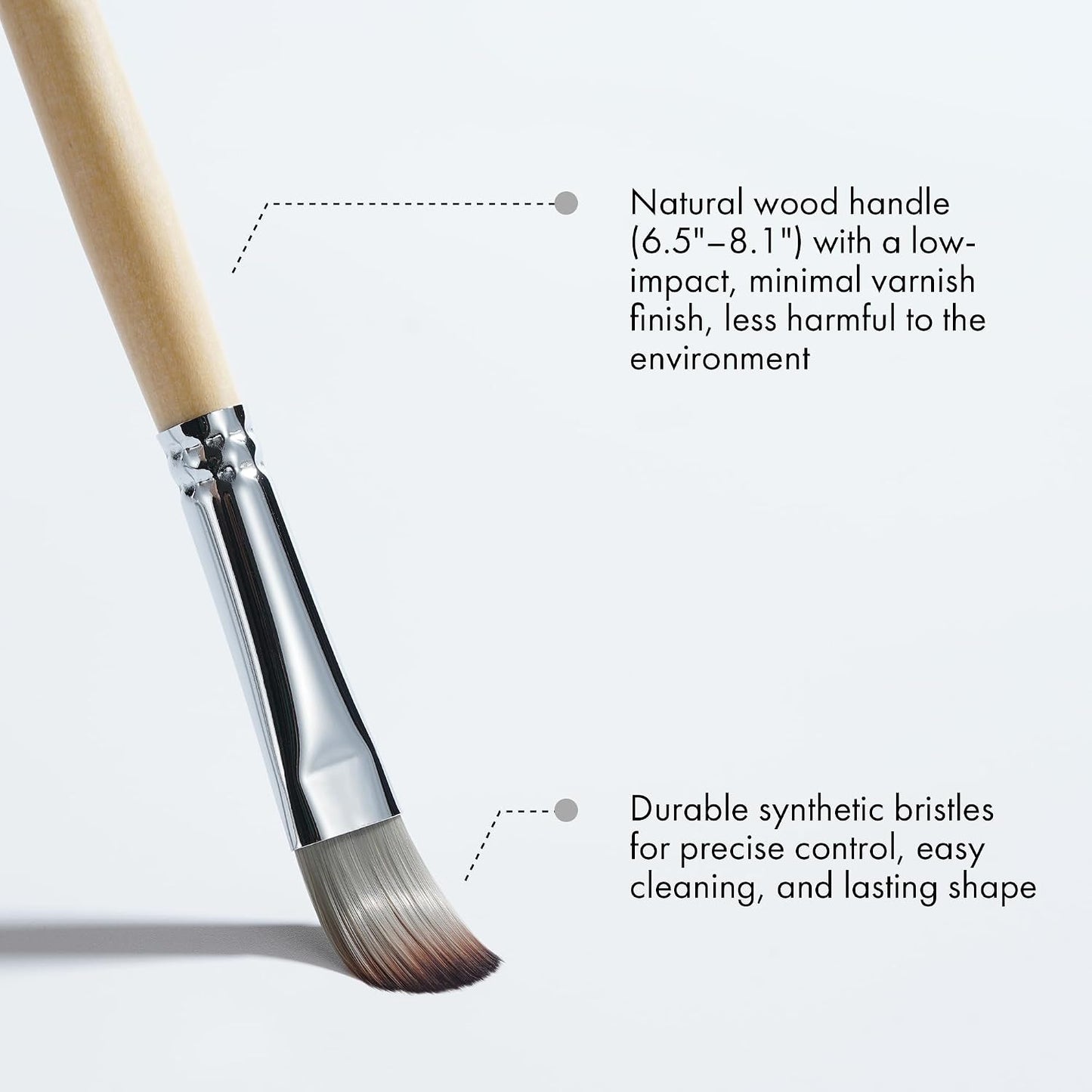 Aylifu 25 Pieces Professional Paint Brush Set – Expert Series Synthetic Nylon Brushes for Acrylic, Oil, Watercolor, Gouache – No Shedding, Canvas Roll Case & Palette Knife, Artist Gifts Art Supplies