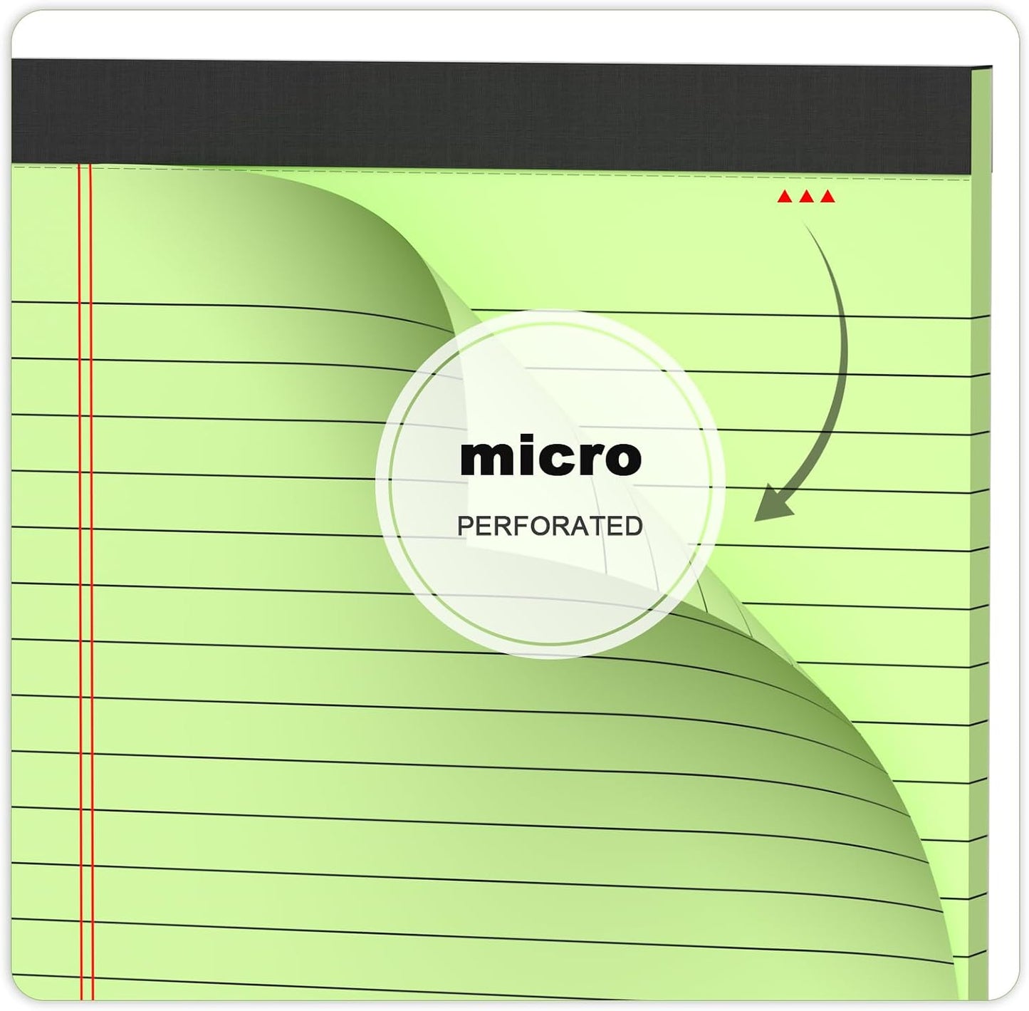 Aylifu 5pcs Small Note Pads 5x8 Notebook College Ruled Legal Pads Color Notepads 5 Pack Study Back Writing Pads 5 x 8 Perforated Narrow Ruled Pads of Paper for School & Office Supplies 30 Sheets/Pack