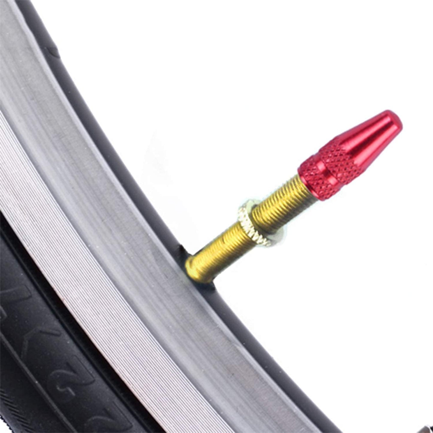 BronaGrand 40pcs Multi-Color Anodized Machined Aluminum Alloy Bicycle Bike Tire Valve Caps Dust Covers French Style Presta Valve Cap