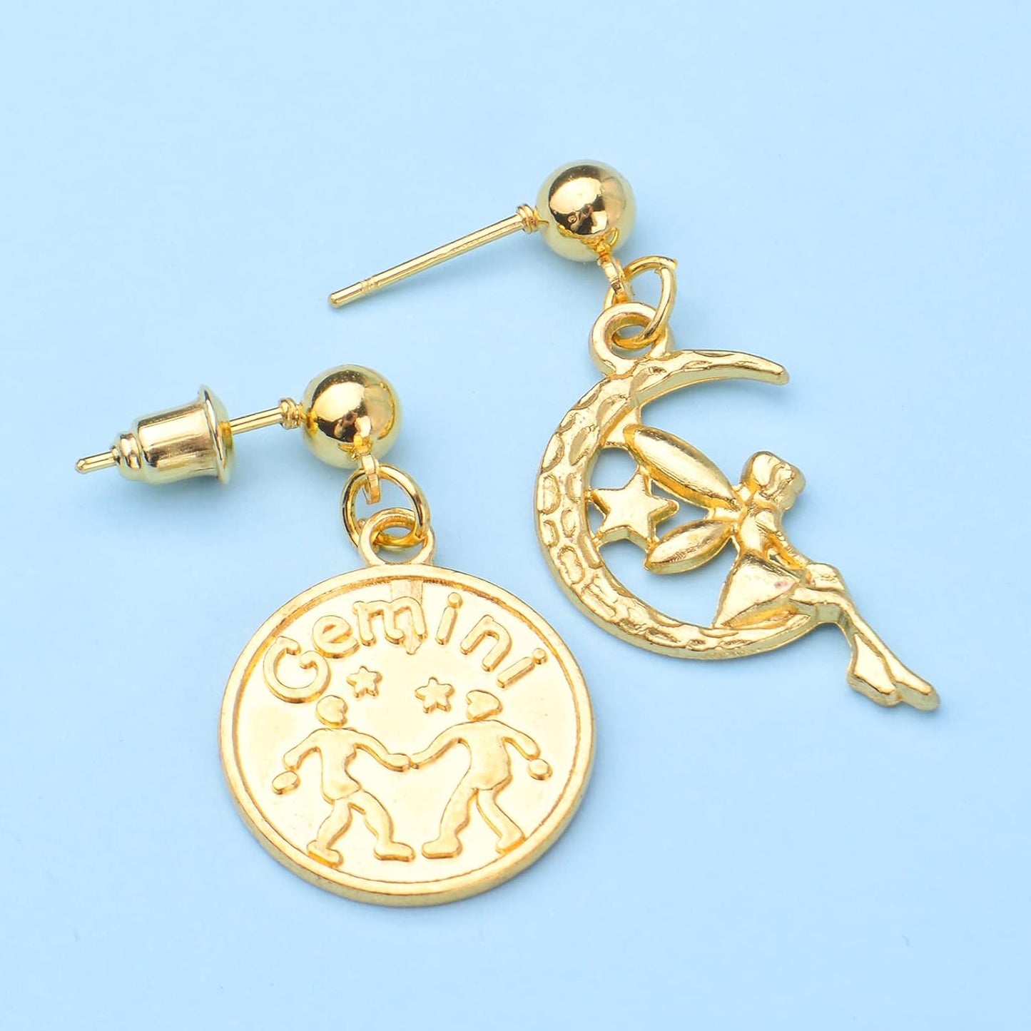 Ball Post Earring Studs,150pcs Gold Earring Spherical Round Earrings Hypoallergenic Ear Pins and 350pcs Earring Safety Backs and 200pcs Jump Rings and 1pcs Box,3mm/4mm/5mm