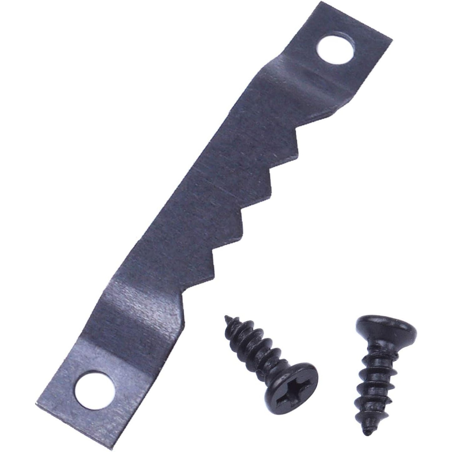 100pcs Sawtooth Picture Photo Frame Mount Hanging Hangers Double Hole with 200pcs Screws,Black