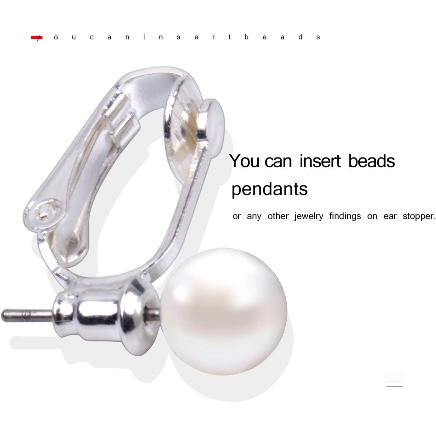 Clip-on Earring Converter,18 Pieces Earring Clip Converter Components Findings with Post for Non-Pierced Ears Jewelry Making