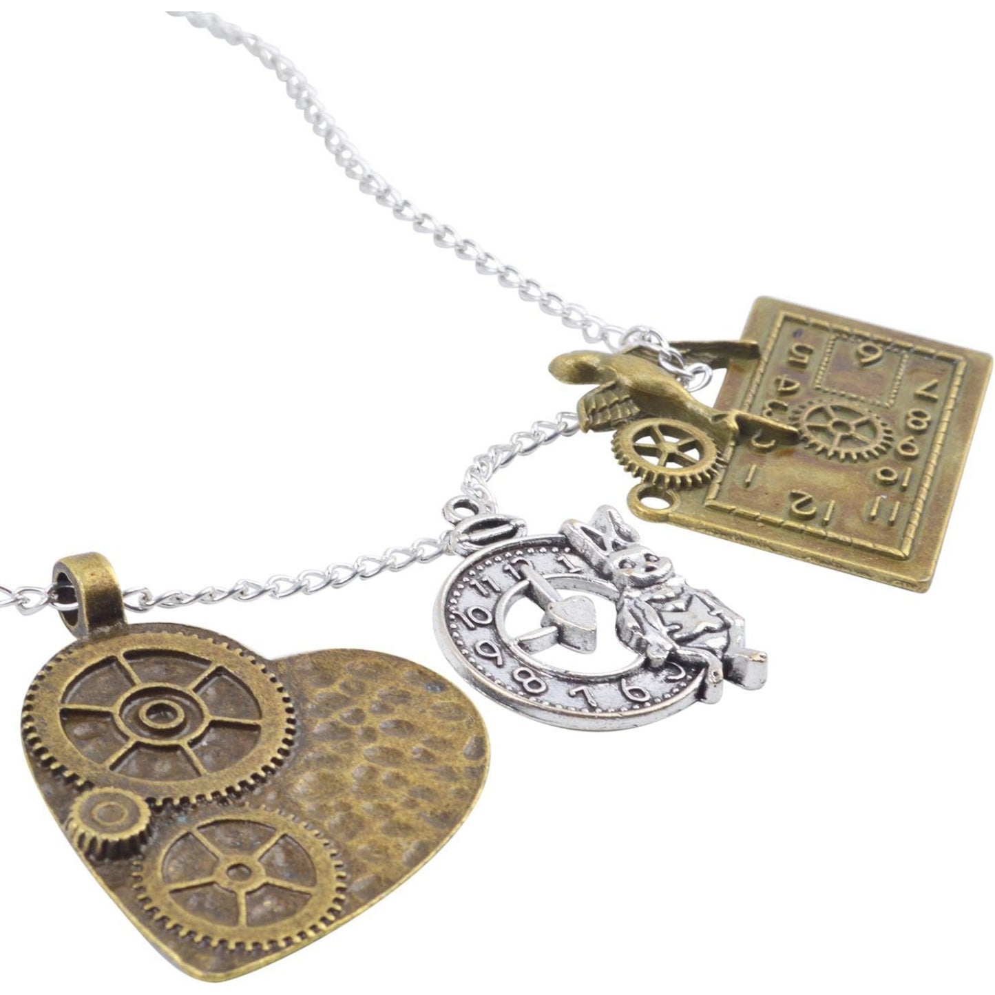 20pcs Mixed Antiqued Charms Clock Face Charm Pendant, DIY Crafts, Gears, Jewelry Making, Steampunk Pendants,3 Colors