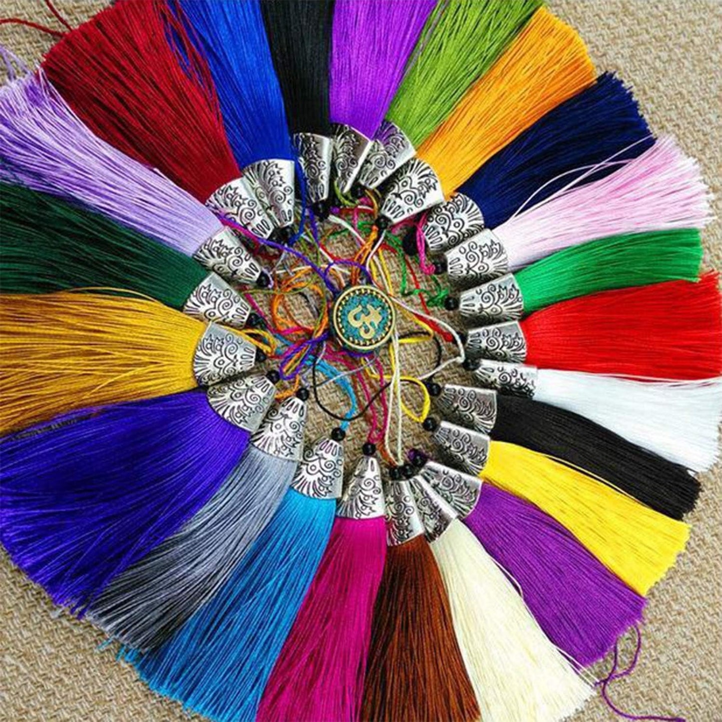Bead Caps Making, 100pcs Tibetan Style Trumpet Bead Caps Antique Bead Cone Caps Alloy Bead End Caps Tassel End Cap for Bracelet Necklace Earring Jewelry Making Crafts
