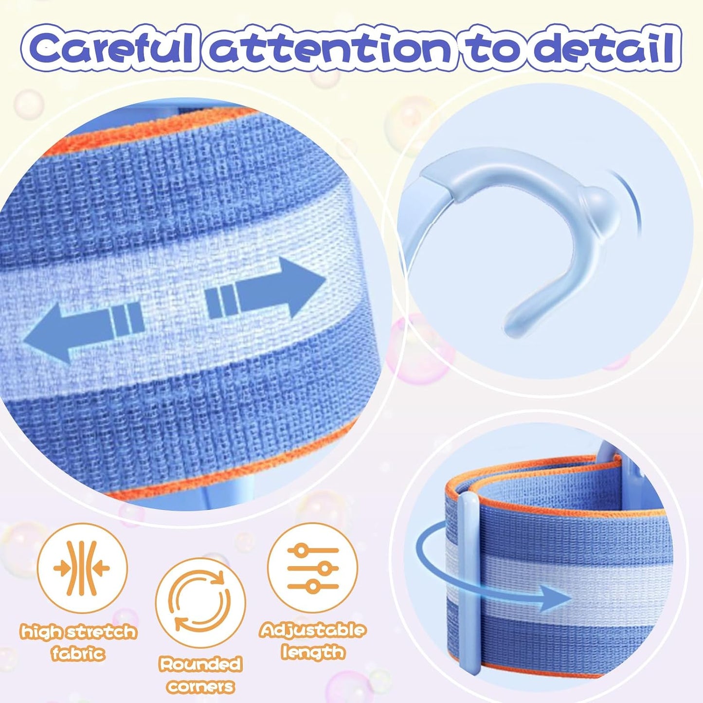 Aylifu Pencil Grips for Kids Handwriting, Soft Flexible Pencil Grips, Ergonomic Writing Aid with Adjustable Wrist Support and Finger Position Trainer for Home Writing Practice