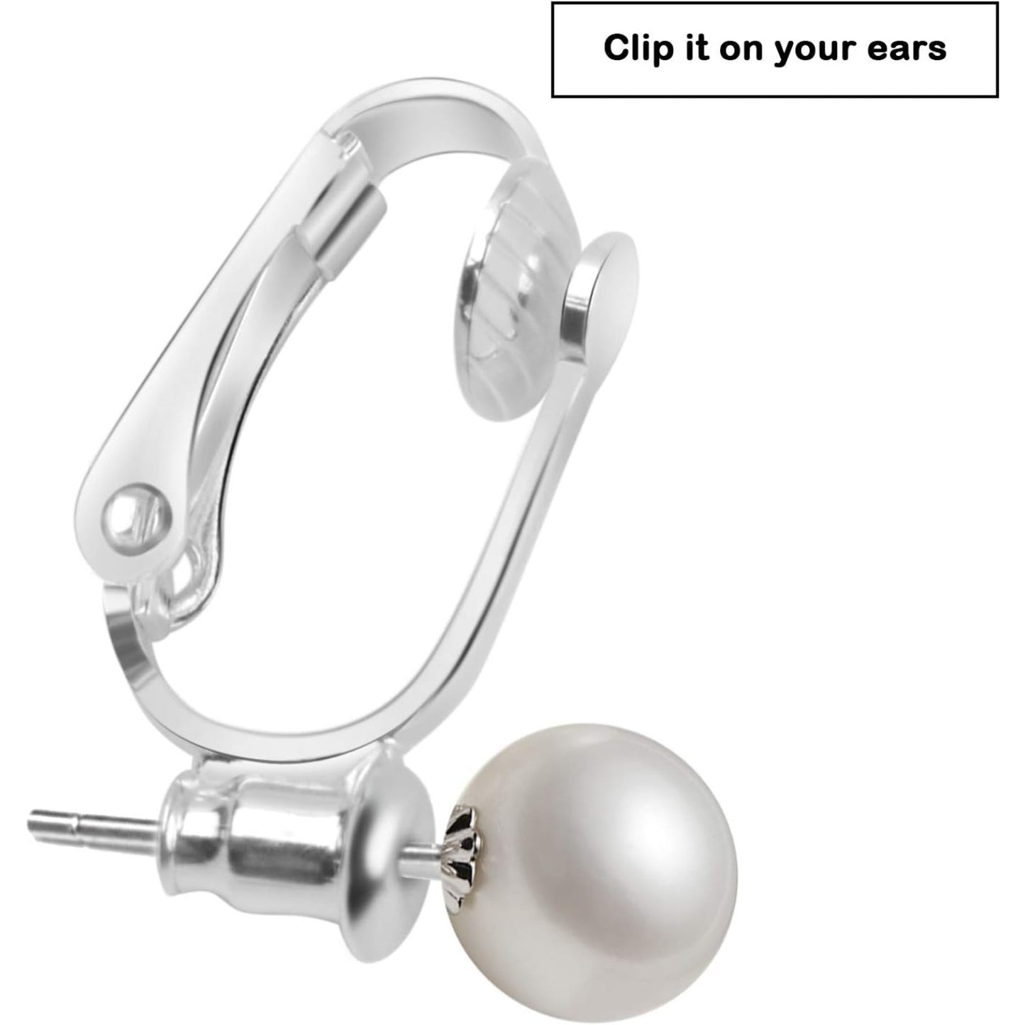 20 Pieces (10 Pairs) Stainless Steel Clip-on Earrings Converter Components with Post for Non-Pierced Ears DIY Earring - Turn Posts Into Clip-Ons