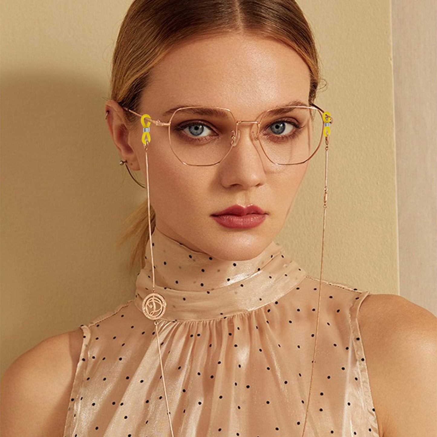 Eyeglass Chain,50pcs 20x5mm Ends Adjustable Silicone Glasses Retainer Connectors Anti-Slip Eyeglass Ends Safety Glasses Holder Loop Ends for Adults Children Spectacle Reading Eyeglass,10 Colors