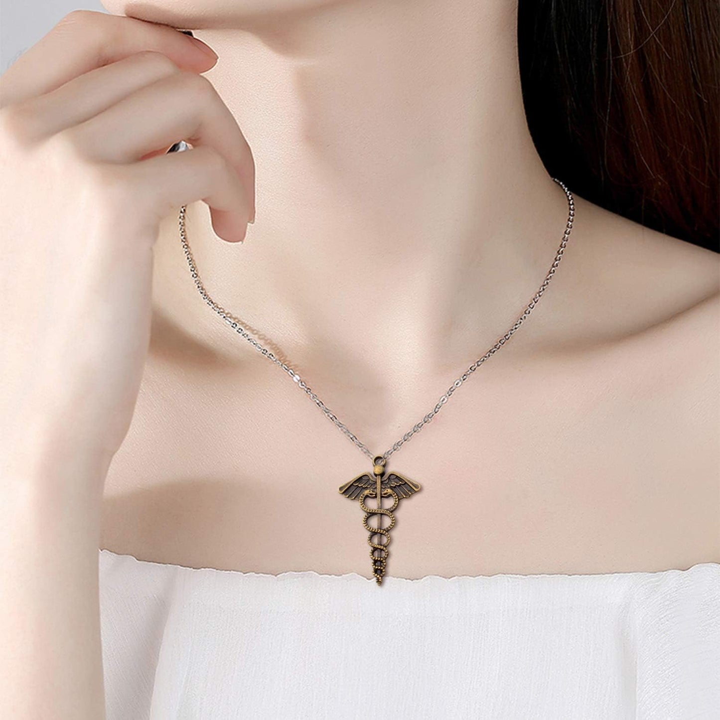 100g Craft Supplies Antique Bronze Medical Nurse Charms Alloy Stethoscope Syringe Nurse Cap Hat Charms Jewelry Medical Charm Pendants for DIY Necklace Bracelet Jewelry Accessory