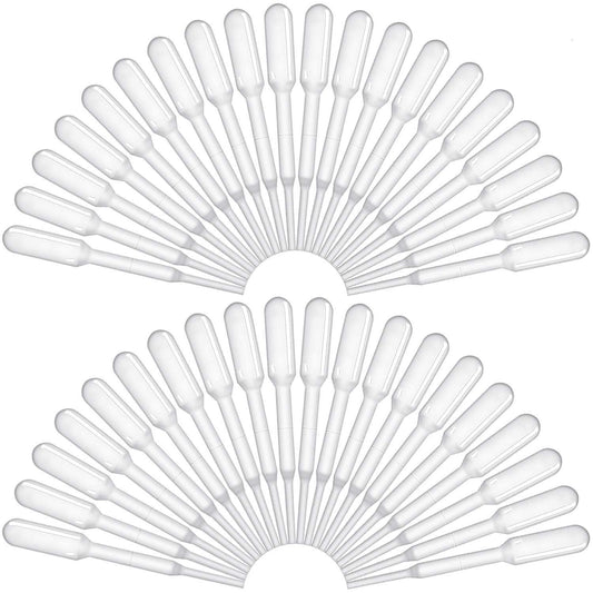 BronaGrand 200 Pieces Graduated Transfer Pipettes Plastic Eye Dropper Disposable Essential Oils Pipettes,Clear,Capacity 0.2ml
