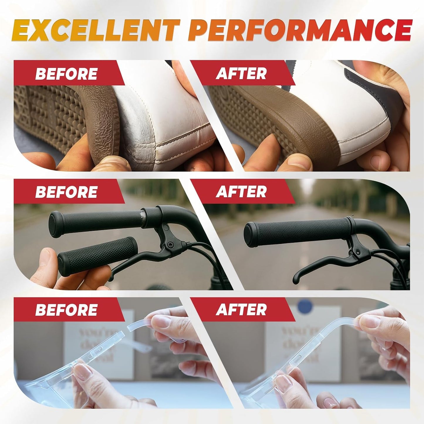 Aylifu Super Glue Thin and Thick Liquid CA Glue Clear 60 Gram, All Purpose Superglue Cyanoacrylate Adhesive for Shoe Repair Ceramic Plastic Leather Glass Model Metal Wood Pottery Porcelain, Instant Bonding