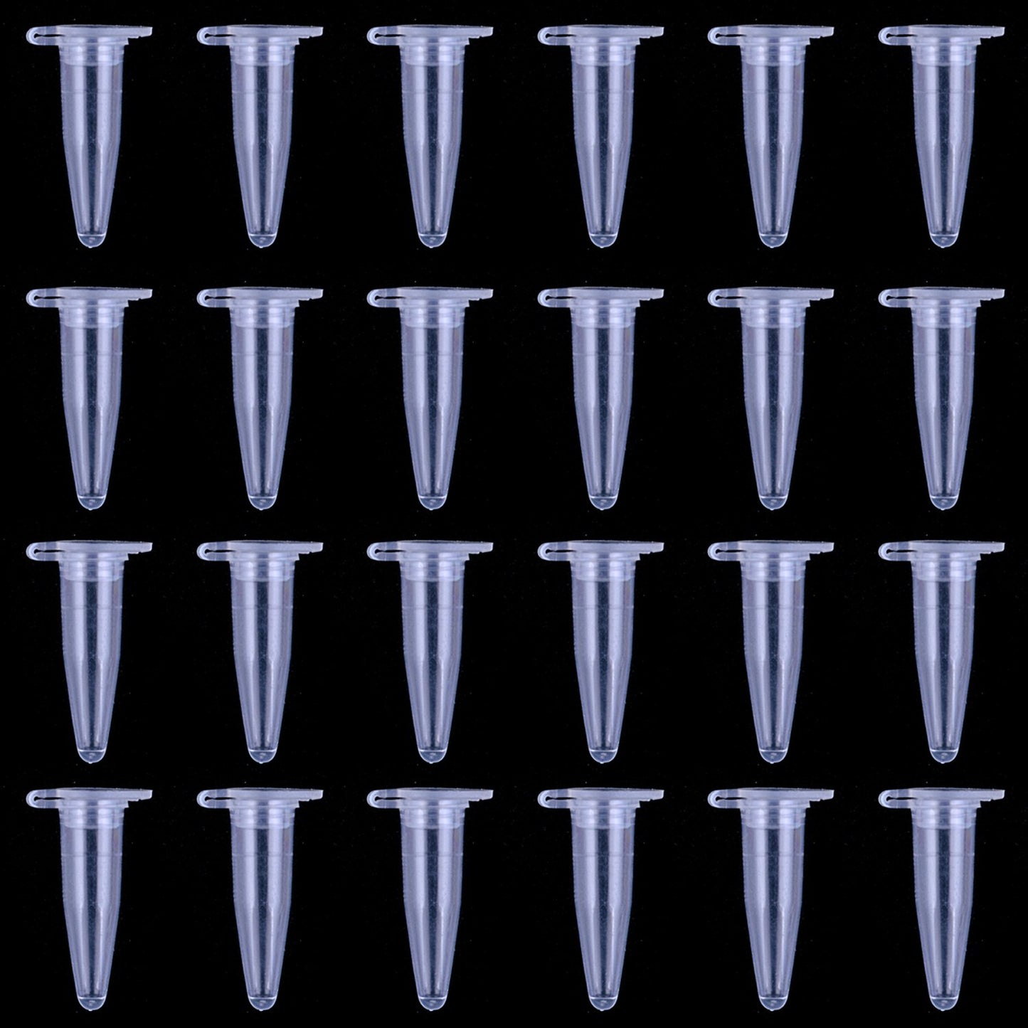 1000 Pieces 0.2 ml Disposable Micro Centrifuge Tubes with Attached Lid Clear White PCR Tubes