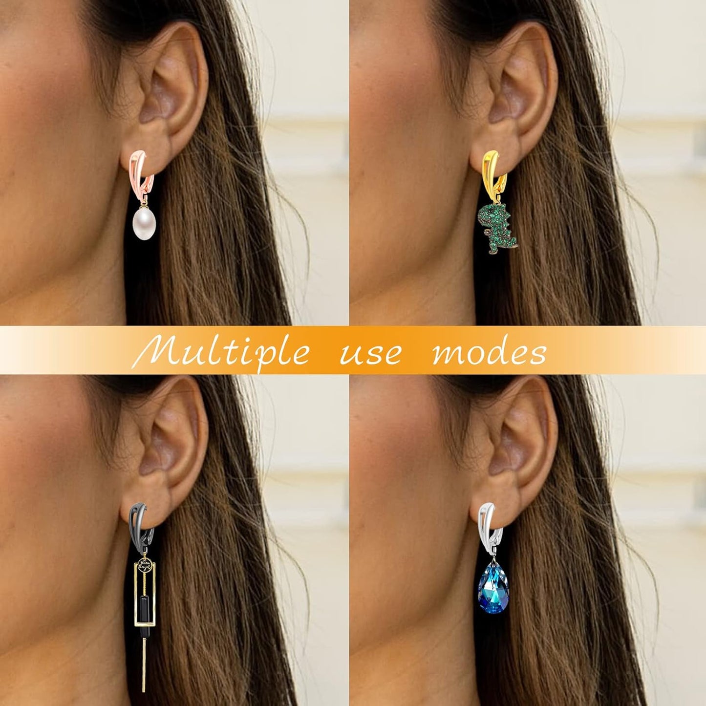 16pcs Leverback Earring Hooks Brass French Earring Hooks Ear Wire with Open Loop Round Dangle Earrings Connectors for Women DIY Jewelry Making Birthday Party Favor Gifts, 8 Colors