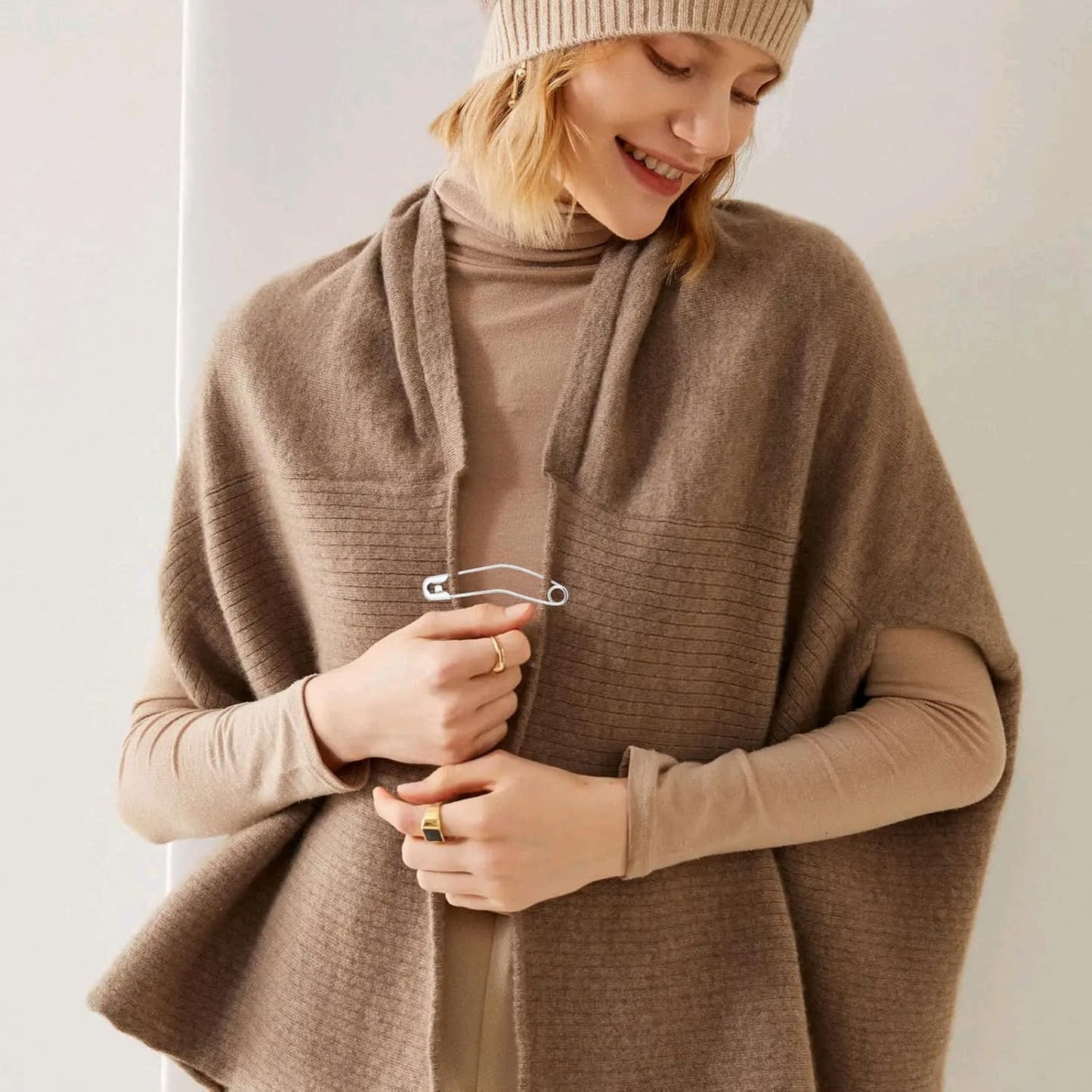 120pcs Silver Curved Safety Pins Metal Straight Safety Pins Rust-Resistant Quilting Basting Pins Bulk for Clothes Sewing Handicrafts Home Office Uses, 2 Styles