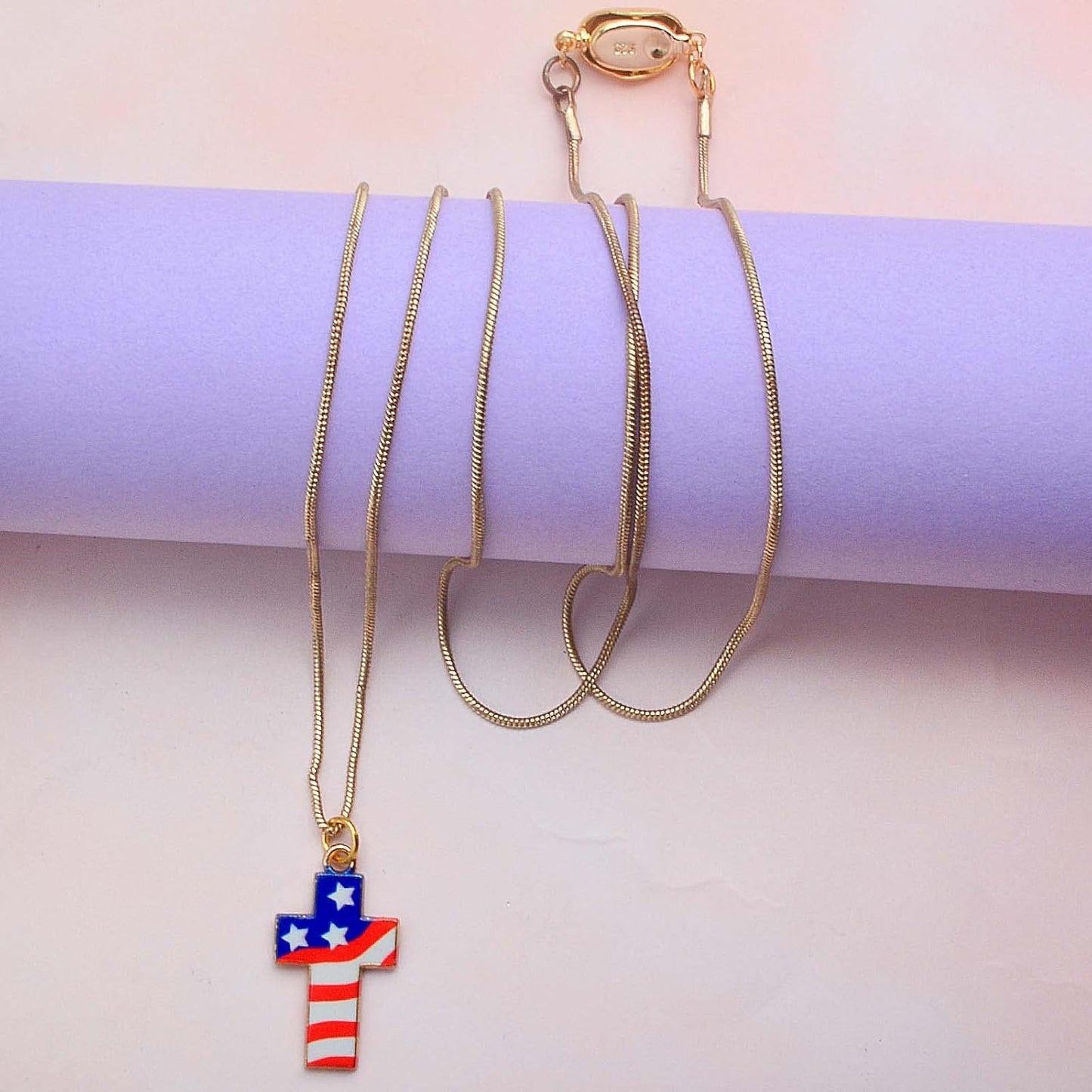 3 Pieces Pearl Locking Necklace Clasps Brass Oval Clasp Converter Closures Connector Chain Extenders for Necklace Bracelet Anklet Jewelry Making, 3 Colors