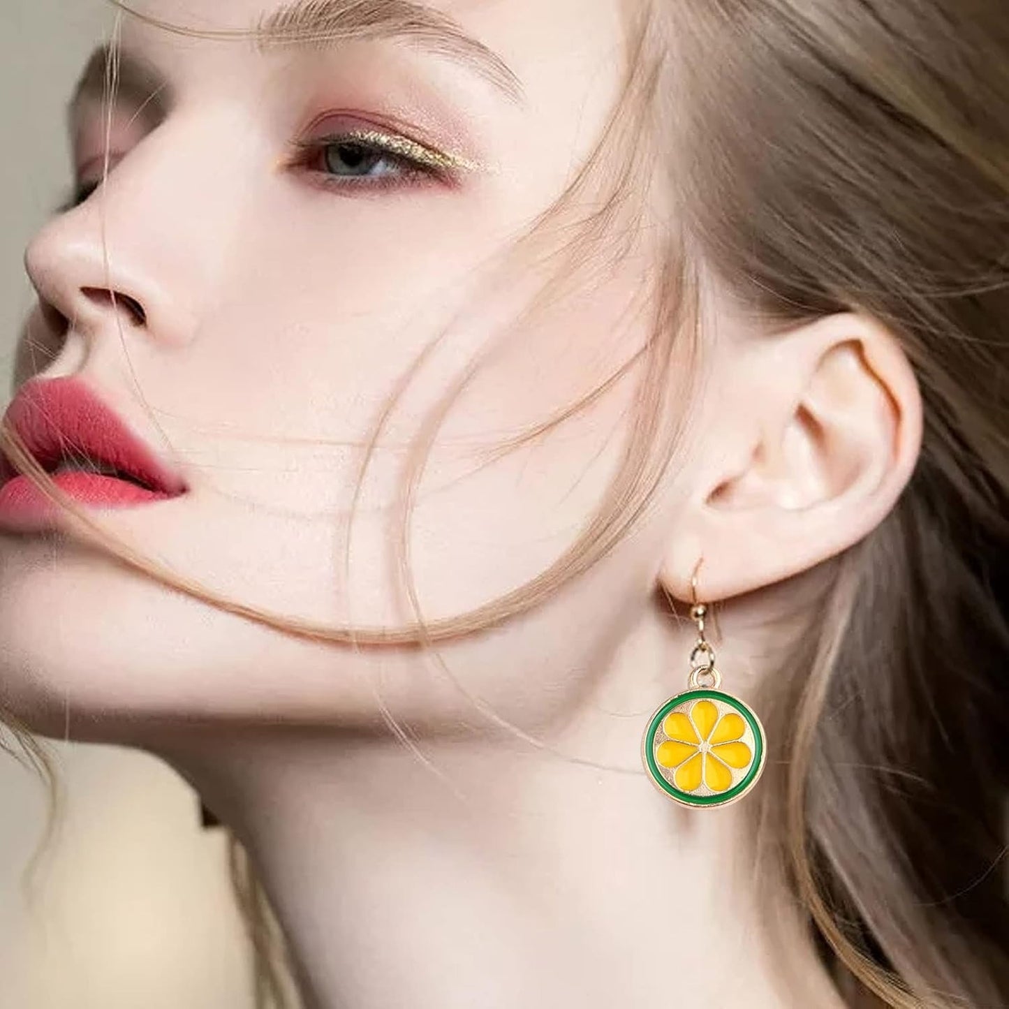 20 Pieces Cute Enamel Lemon Orange Pendant Charms Alloy Fruit Shape Dainty Dangle Charms Ornaments for DIY Necklace Bracelet Earrings Crafts Jewelry Making, 2 Colors