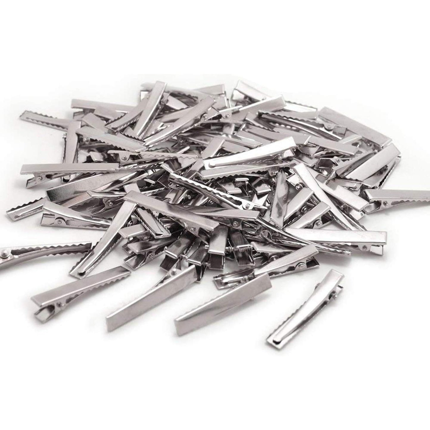 120pcs 1.77inch Alligator Hair Clip Flat Top with Teeth for Arts & Crafts Projects, Hair Care