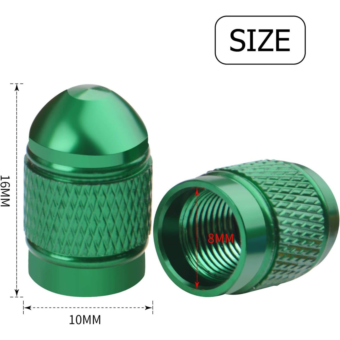 Universal Valve Caps,20pcs Tyre Valve Caps Multicolor Valve Stem Caps Dustproof Covers for Car Motorbike Bicycle,10 Colors