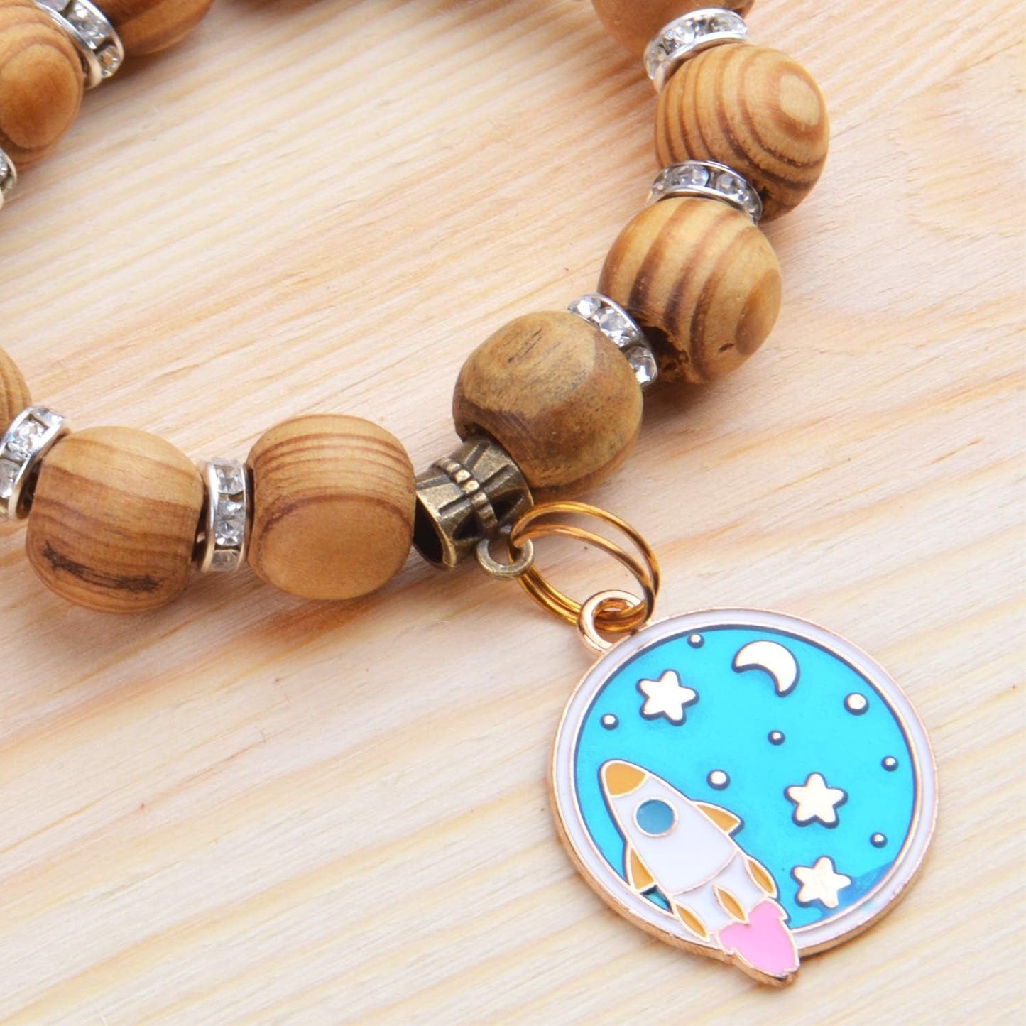 100cs Antique Brown Bail Beads Bracelets Charms Dangle Connectors Tibetan Spacer Beads for Jewelry Making Crafts DIY