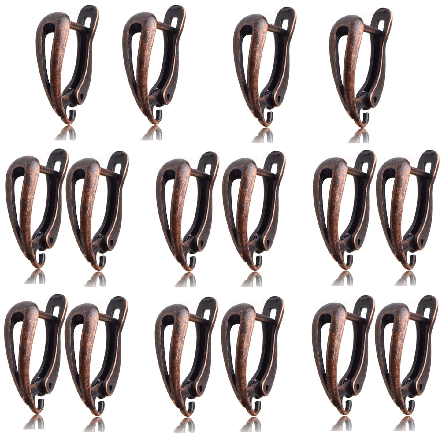 16pcs Leverback Earring Hooks Brass French Earring Hooks Ear Wire with Open Loop Round Dangle Earrings Connectors for Women DIY Jewelry Making Birthday Party Favor Gifts, 8 Colors