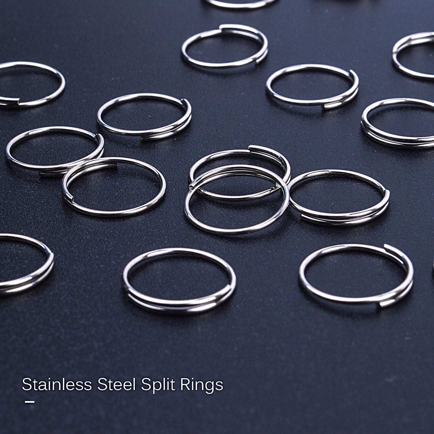 200pcs Stainless Steel Split Ring Double Loops Jump Rings Key Rings 12mm for Crystal Lamps, Crystal Curtain, Crystal Garland, Necklaces, Keys, Earrings, Jewelry Making