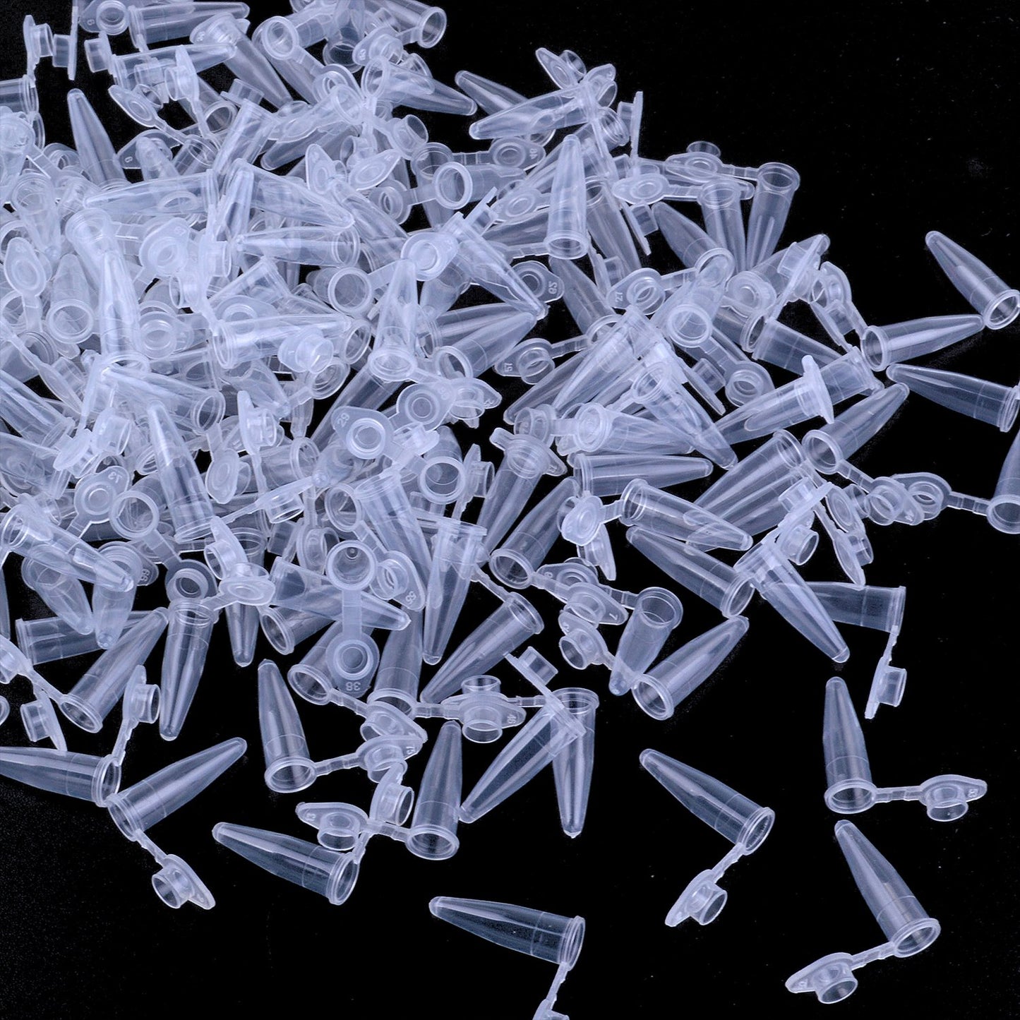 1000 Pieces 0.2 ml Disposable Micro Centrifuge Tubes with Attached Lid Clear White PCR Tubes