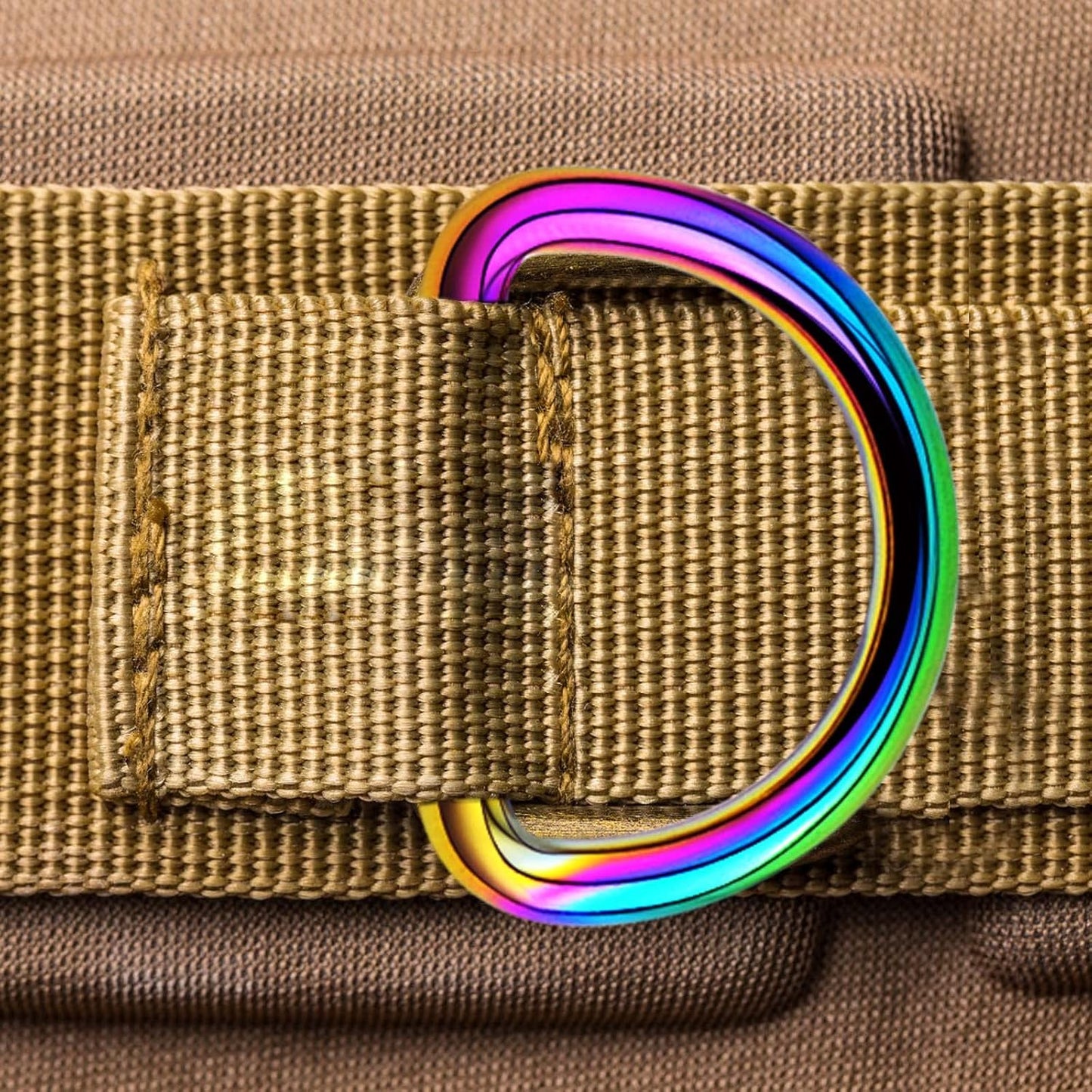 20pcs Metal Semi-Circular D Rings Multipurpose Half Round D-Shaped Rings Buckle DIY Accessories for Hardware Luggage Bags Backpack Belt Clothing Projects, Rainbow Color