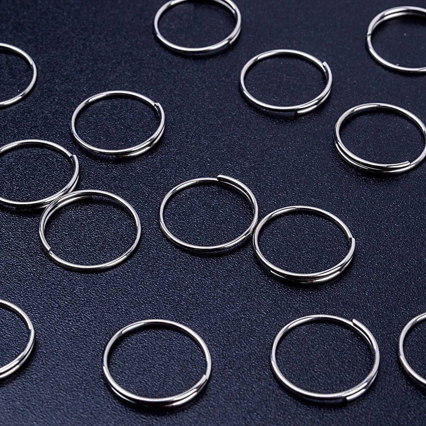 200pcs Stainless Steel Split Ring Double Loops Jump Rings Key Rings 12mm for Crystal Lamps, Crystal Curtain, Crystal Garland, Necklaces, Keys, Earrings, Jewelry Making