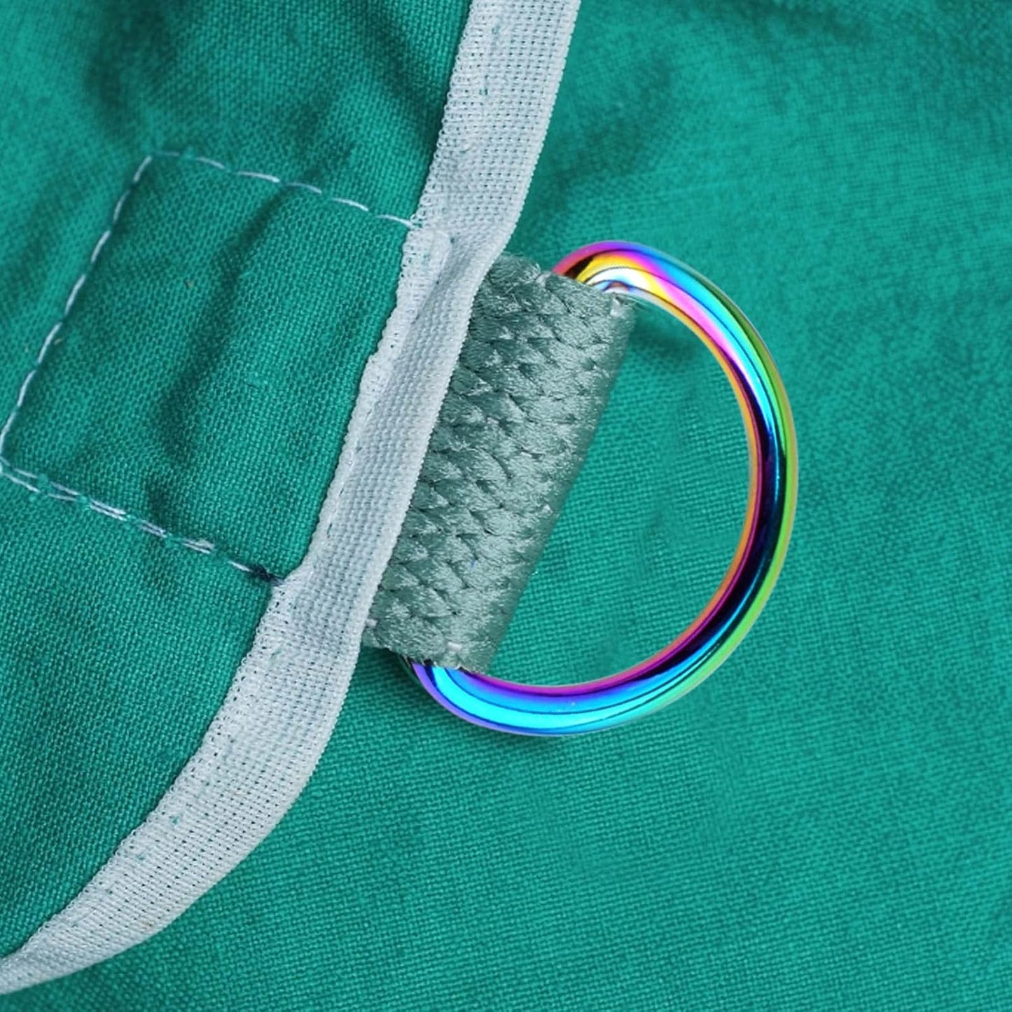 BronaGrand 20pcs Metal Semi-Circular D Rings Multipurpose Half Round D-shaped Rings Buckle Clips DIY Accessories for Bags Purse Backpack Belt Clothing Sewing, Rainbow Color