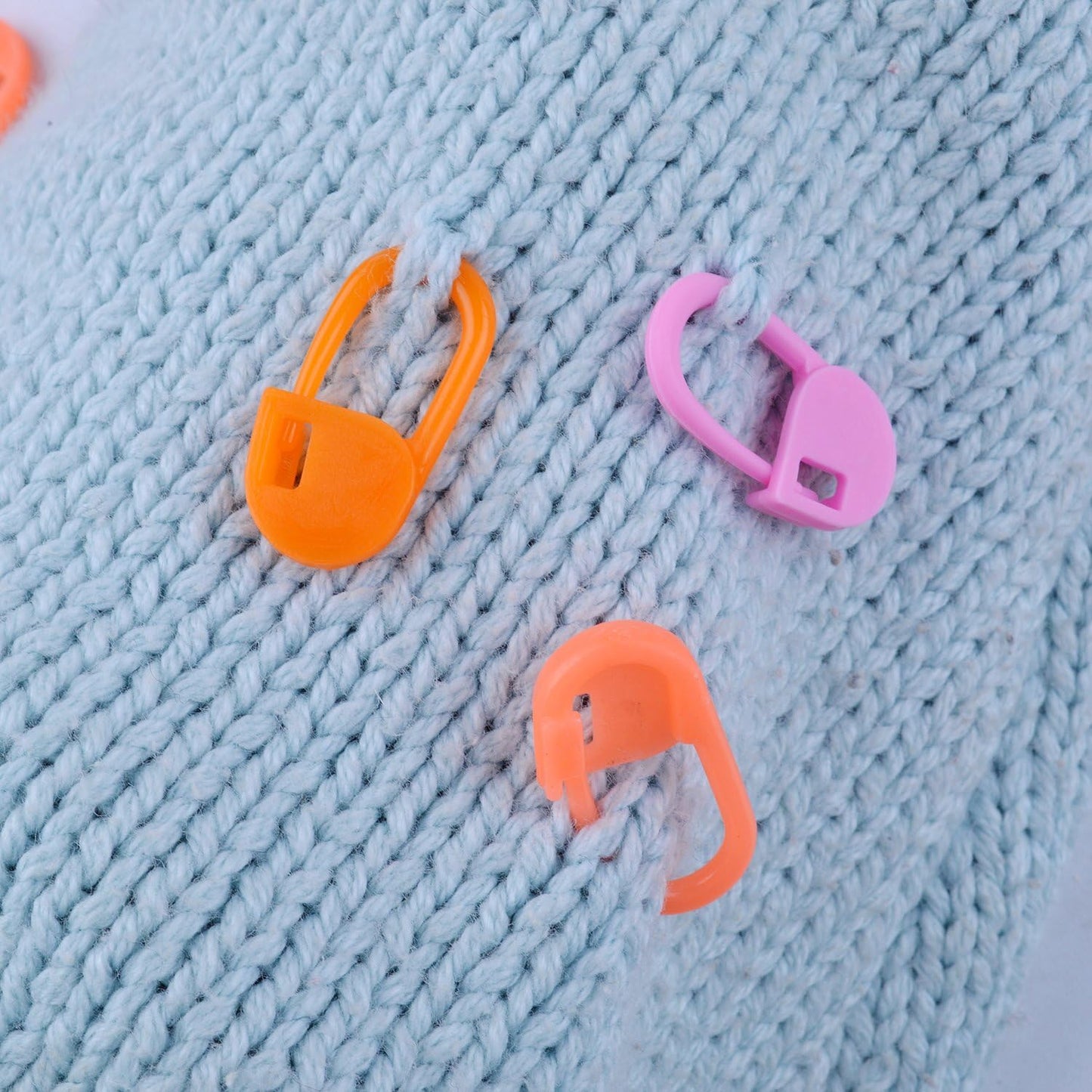 200pcs Colorful Knitting Stitch Counter Knitting Weave Crochet Locking Stitch Markers Stitch Needle Clip