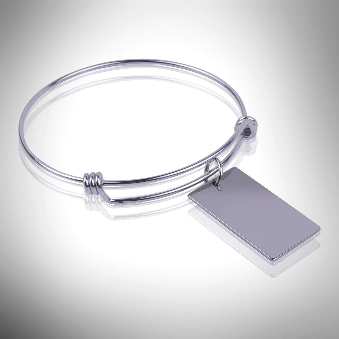 10 Pieces Stamping Blanks,Rectangle Stainless Steel Blank Stamping Tag Pendants Charms for Jewelry Making(32x18mm)