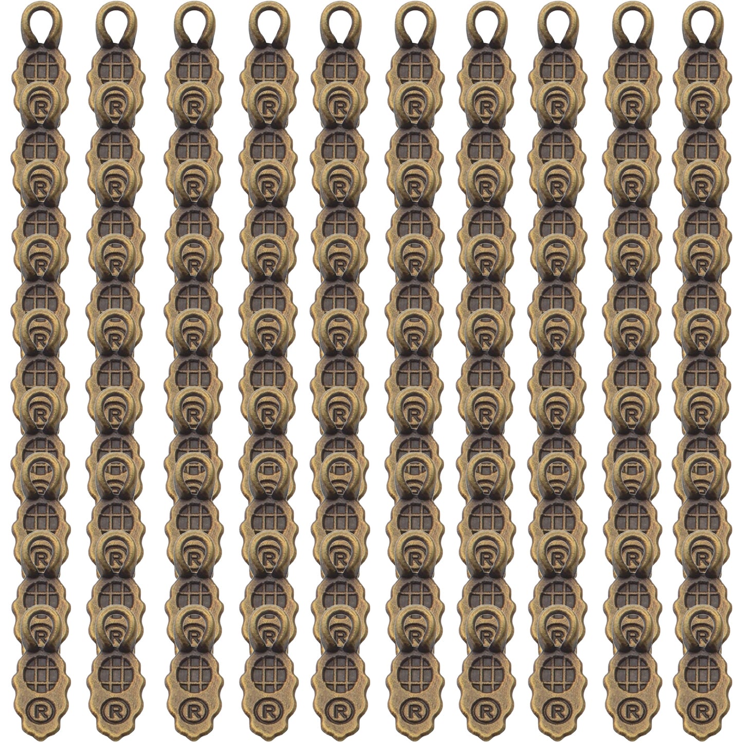 100pcs 4 Colors Tibetan Style Alloy Leaf Shape Glue on Pendant Bails Charms Connector Hanger for Earring Necklace Jewelry Crafts Making Supplies, 13×6×2mm