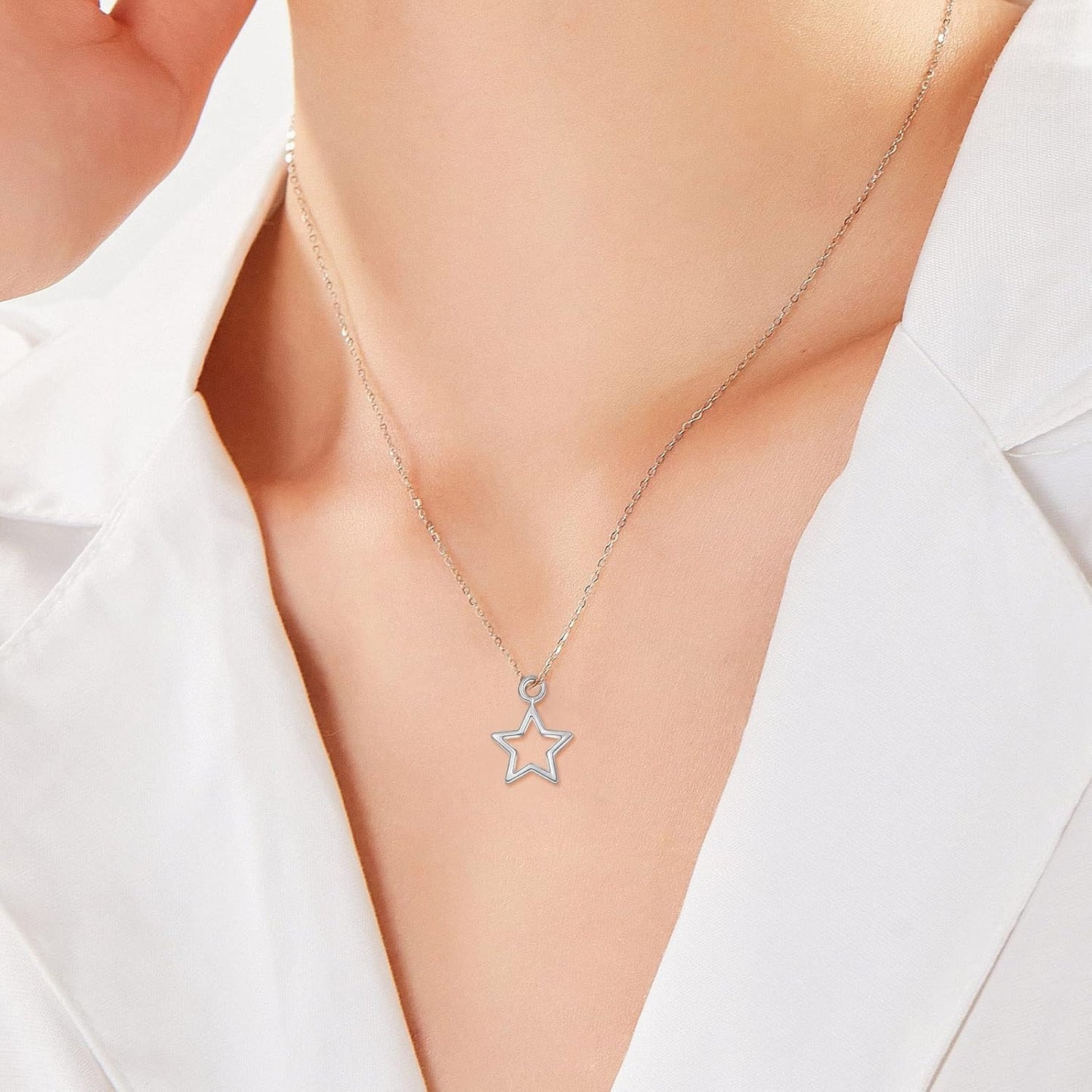 150pcs Antique Silver Pentagram Star Pendant Charms Tibetan Alloy Mini Star Shape Dangle Pendants Craft Supplies for DIY Necklace Bracelet Earrings Jewelry Making, 3 Styles