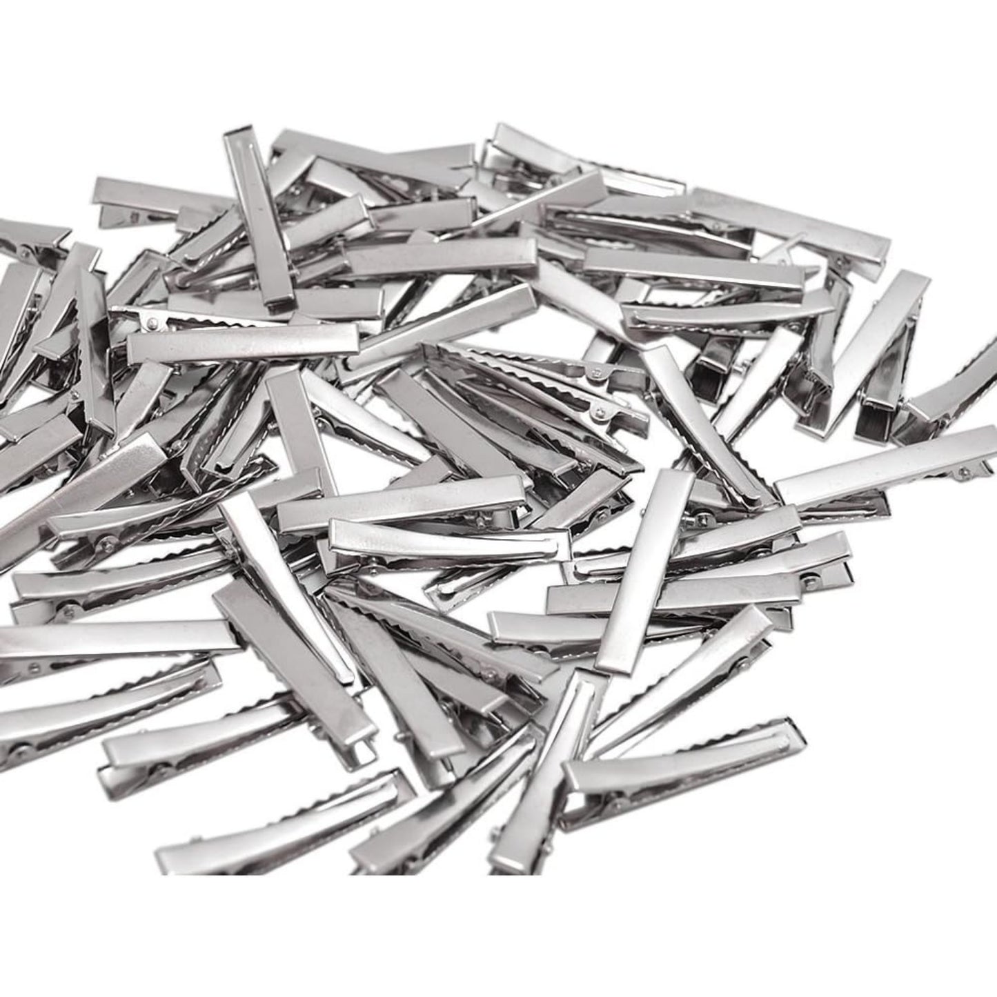 120pcs 1.77inch Alligator Hair Clip Flat Top with Teeth for Arts & Crafts Projects, Hair Care