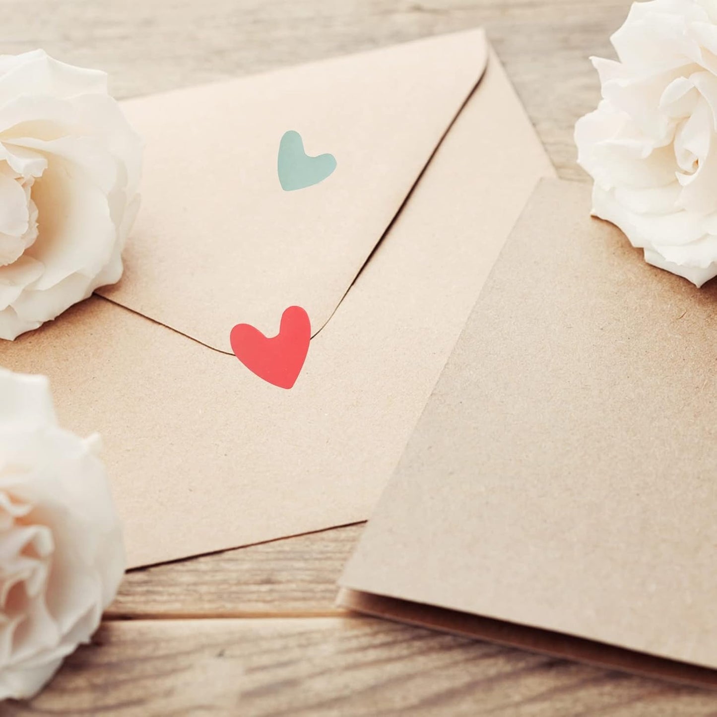 36 Sheets/3024 Pcs Mixed Colors Heart-Shaped Stickers Self Adhesive Heart Permanent Love Labels Kissing Hand Stickers for Scrapbooking Party Invitation Seals Gift Boxes Packaging