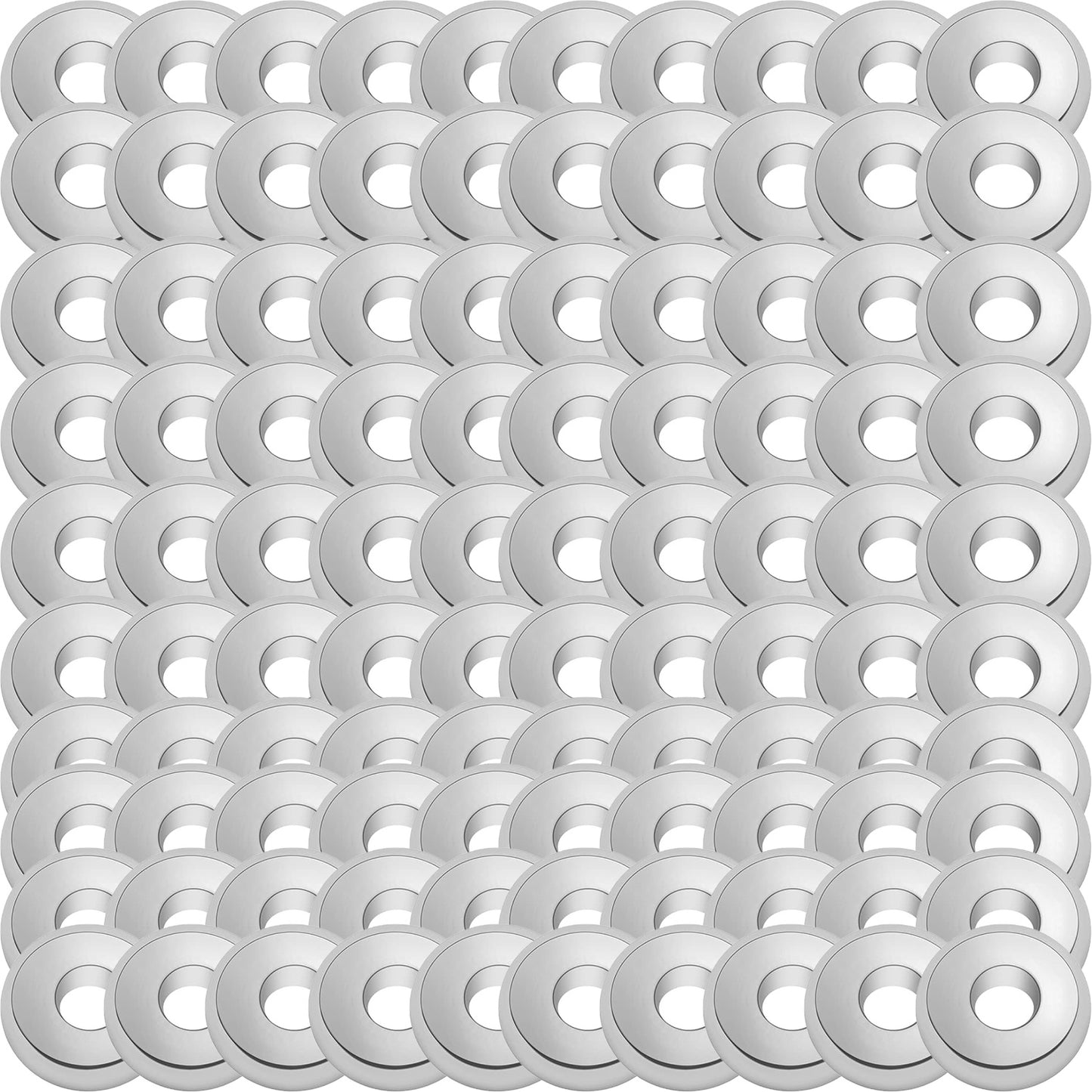 80pcs 4 Sizes Stainless Steel Flat Round Spacer Beads Hypoallergenic Tiny Rondelle Disc Loose Beads Craft Supplies for DIY Bracelet Necklace Earrings Jewelry Making