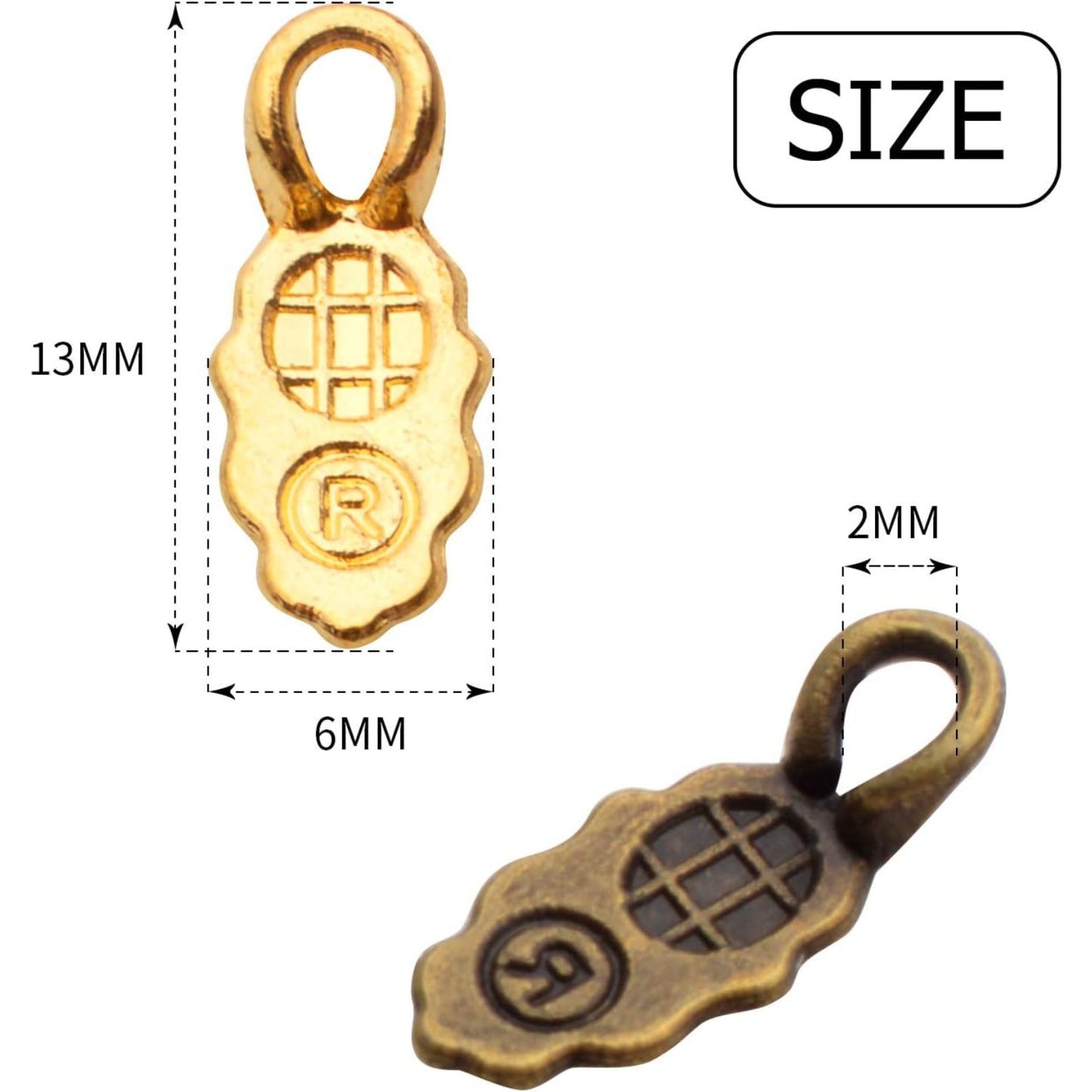 100pcs 4 Colors Tibetan Style Alloy Leaf Shape Glue on Pendant Bails Charms Connector Hanger for Earring Necklace Jewelry Crafts Making Supplies, 13×6×2mm