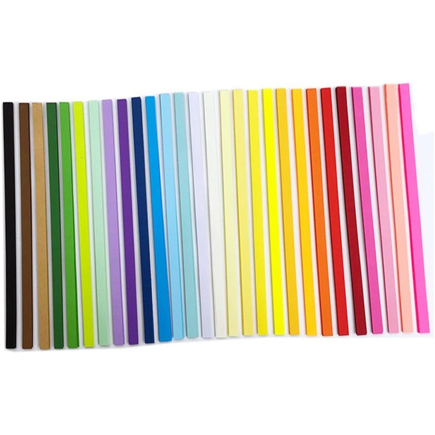 BronaGrand 1080 Sheets Origami Stars Paper Double Sided Folding Strips- 27 Colors